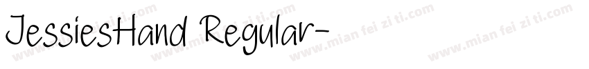 JessiesHand Regular字体转换